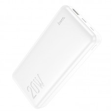 Nešiojamas įkroviklis - akumuliatorius 20000mAh USB + USB C 20W greito krovimo (QC3.0) baltas (white) Hoco J87A